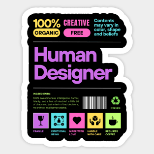 human designer Sticker